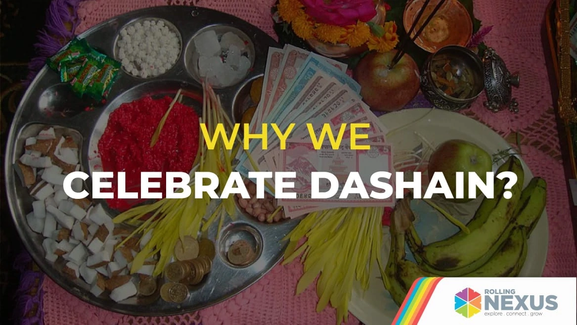 celebrating Dashain festival